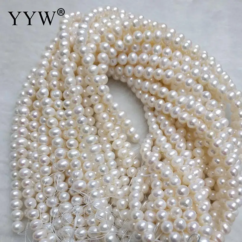 

Natural Freshwater Pearl Loose Beads Slightly Round White 8-9mm Jewelry Making Handmade DIY Necklace Bracelet Wholesale Pearls