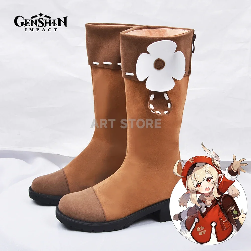 Klee Cosplay Shoes Game Genshinimpact Cosplay Shoes Klee Boots for Comic Con Halloween Party Klee Costumes Shoes for Women