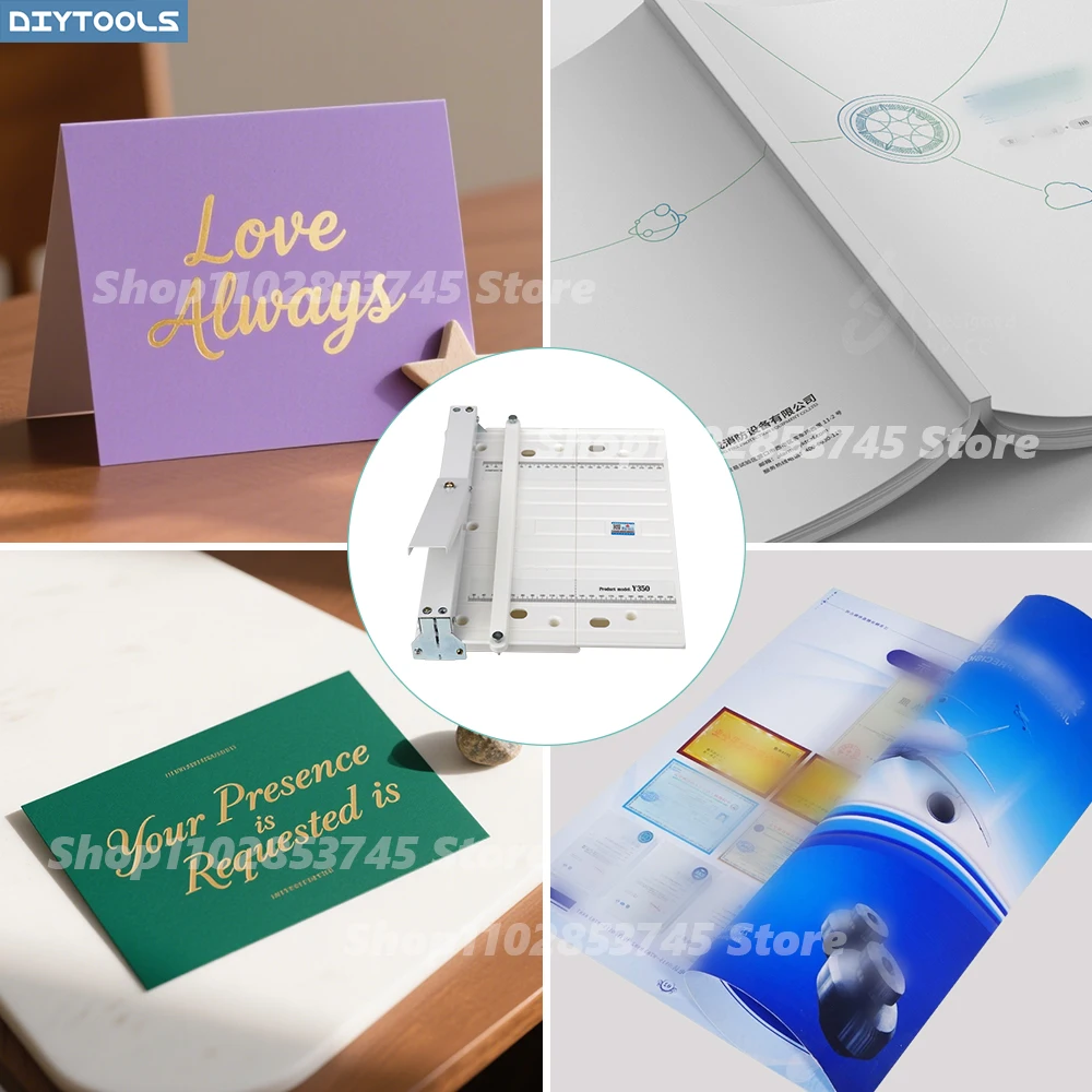 Manual Creasing Machine Small Pressure-Type A3/A4 Cover Spine Lines Business Greeting Cards Photo Albums Creasing Perfect Bindin