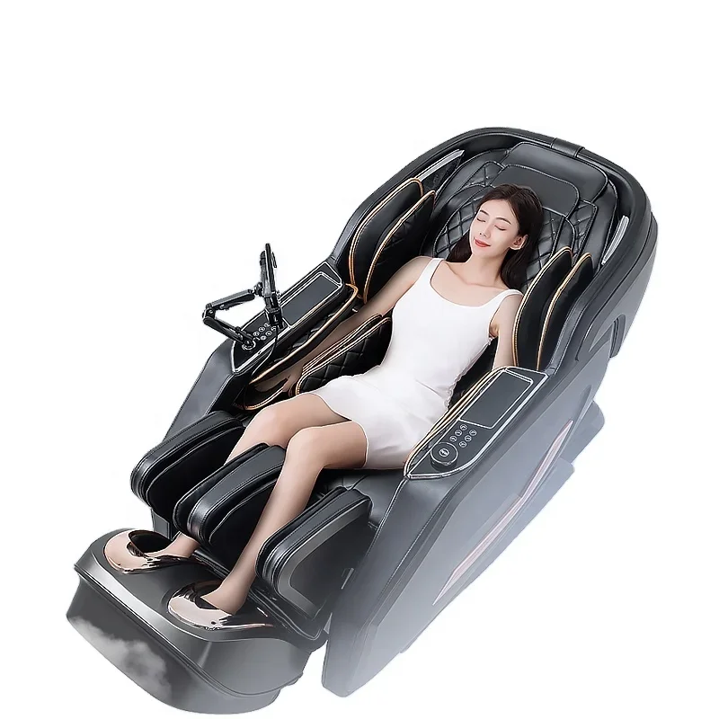 New Arrival Wholesale Latest 6D LCD Touch Space Walking Separate Footrest Electric Zero Gravity Massage Chair