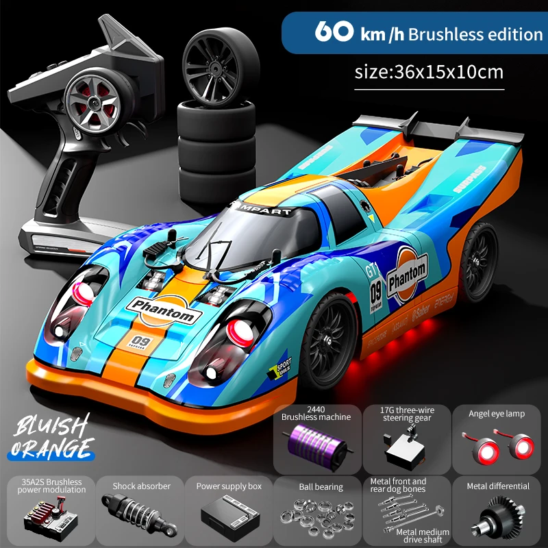 HOT 16307PRO 16307 PRO 60 KM/H Brushless RC Drift Car ad alta velocità 1:16 telecomando RC Cars 2.4G 4WD RC Car Vehicle Toys