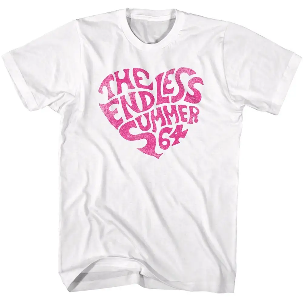 Bruce Brown Films Endless Summer Distressed Heart Logo White T Shirt