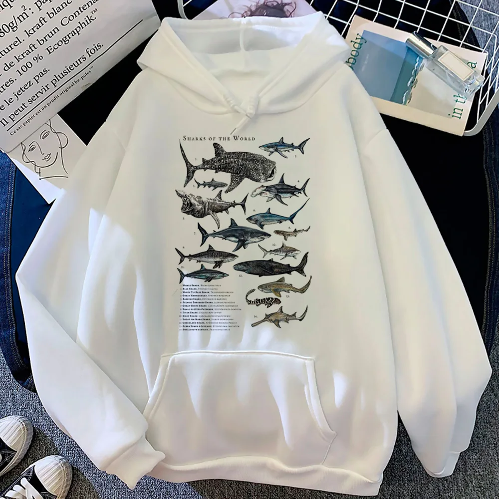 Whales hoodies women graphic anime japanese pulls clothes female vintage clothing