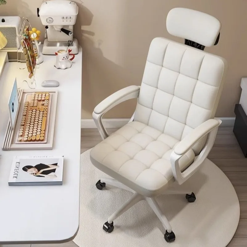 Studie Bequemer Bürostuhl Wohnzimmer Armlehnen Unterstützung Ergonomischer Bürostuhl Computer Moderne Chaise De Bureau Wohnaccessoires