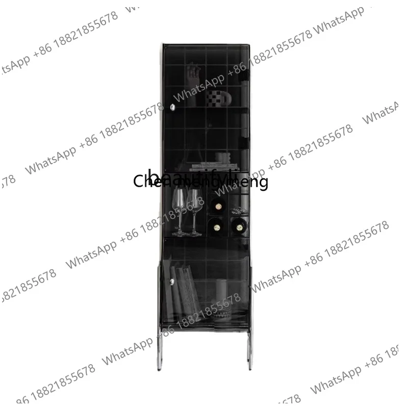 Light Luxury Wine Cabinet Simple Small Apartment Living Room Narrow Integrated Wall Dining Room Locker Wine Storage Cabinet
