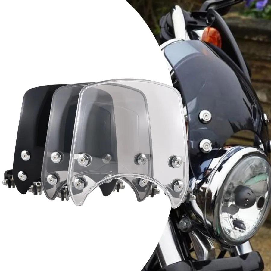 Motorcycle accesorios Wind Deflector Windshield Windscreen Headlight fairing Fits For Harley Sportster XL883 XL1200 72 2004-Up