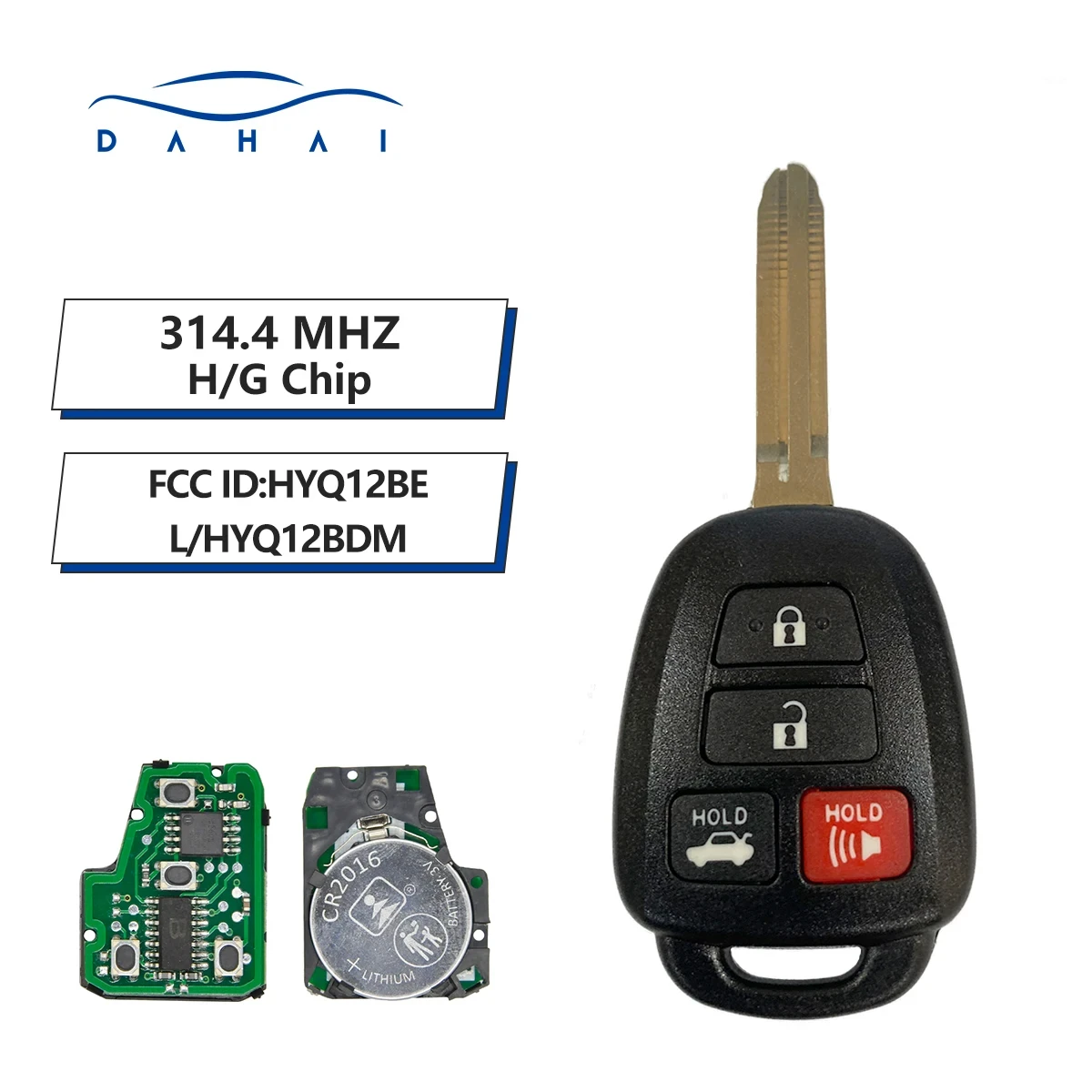 SilKY chave remota para toyota camry corolla 2012-2017, hyq12bdm hyq12bdm hyq12bel, com chip g/h