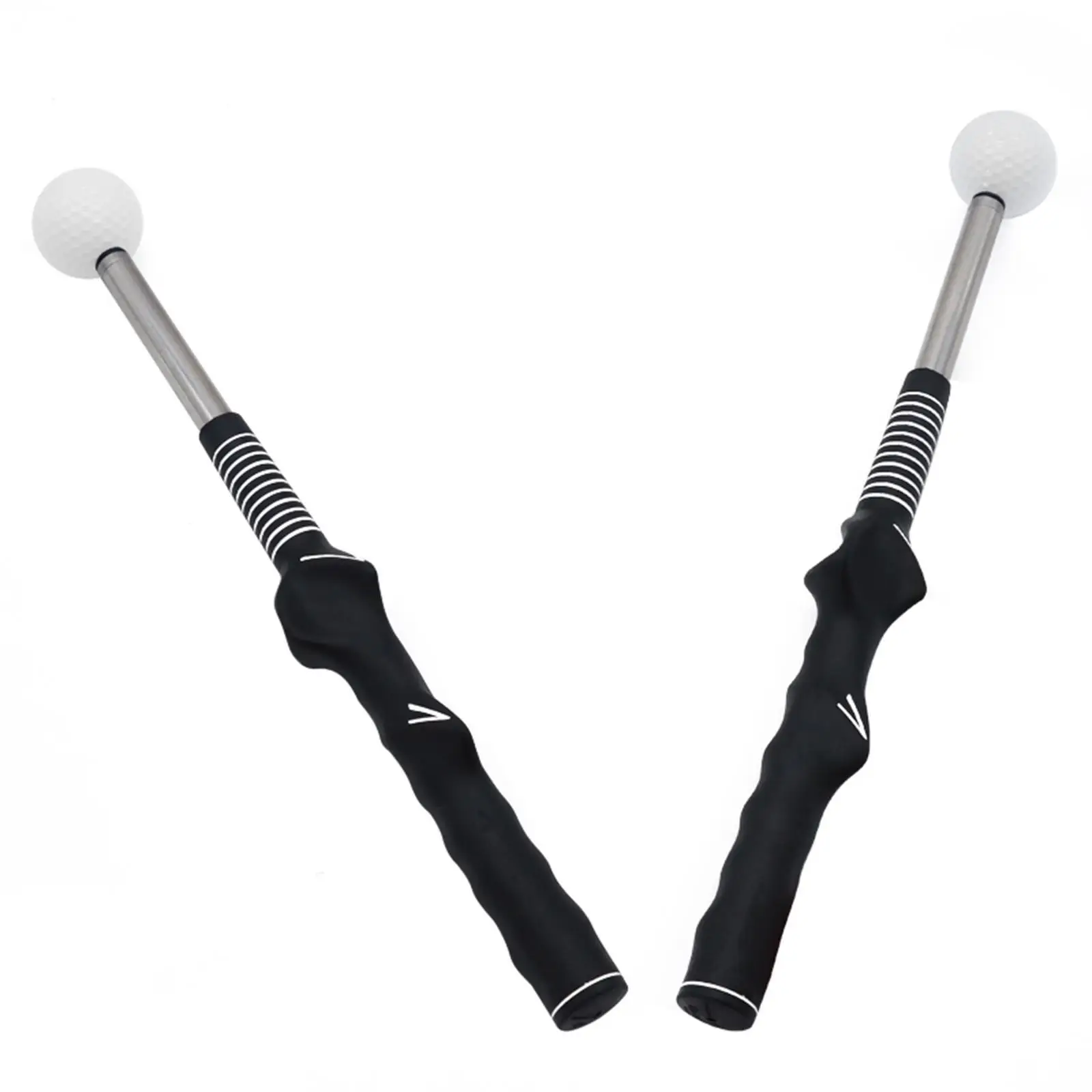 Stainless Steel Golf Swing Trainer Grip Correction Tool Portable Alignment Stick for Backyard Indoor Outdoor Sports