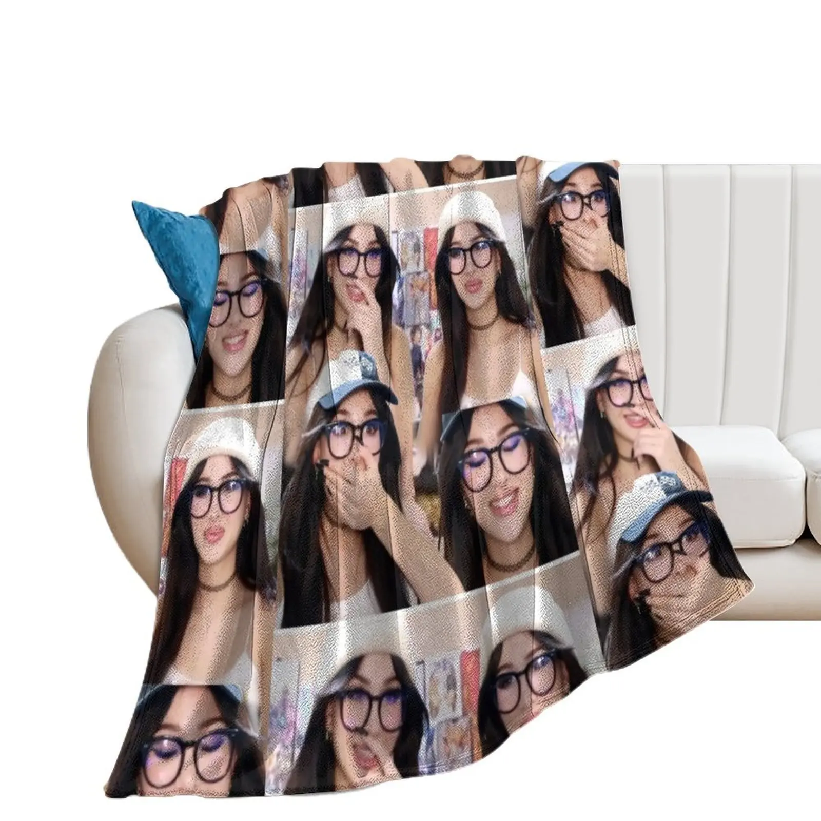 Sssniperwolf collage Throw Blanket Blankets Sofas Of Decoration christmas gifts Blankets For Bed Blankets