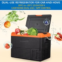 Alpicool 30/40/50L Durable 12V/24V/100-240V Compressor Car Refrigerator Dual-Use Portable Freezer for Home and Car APP CONTROL