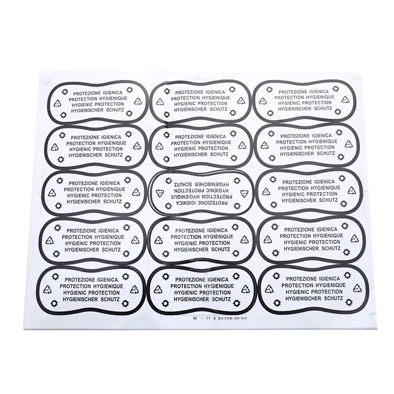 75pcs Hygiene Label Clear Tape Swimwear Lingerie Bikini Try On Label Stickers