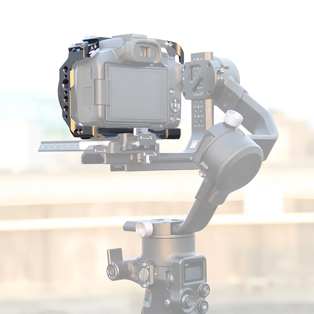 Half Cage Quick Release Plate Aluminum Rig Frame for Canon EOS R50 Vlogging