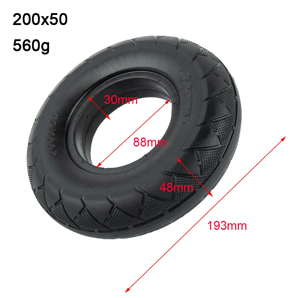 

Electric Scooter 8In Tire Solid 200x50 High Elasticity No Inflation Anti-Explosion Replacement for Scooter Maintenance