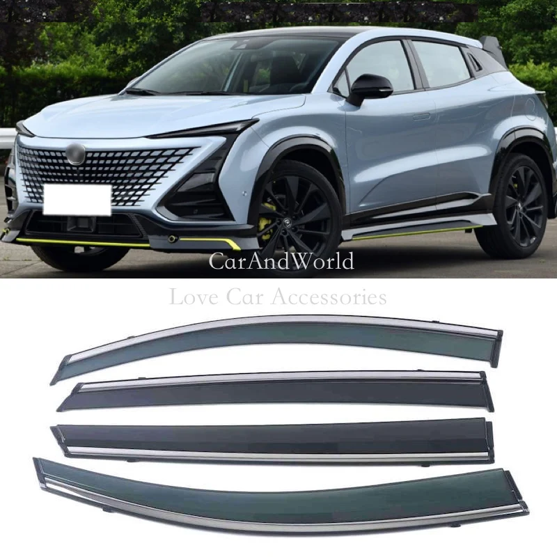 

Car Window Visors Cover Sun Rain Shield Deflectors Awning Protector Trims Exterior Smoke Guard For CHANGAN UNI-T UNIT 2020-2023