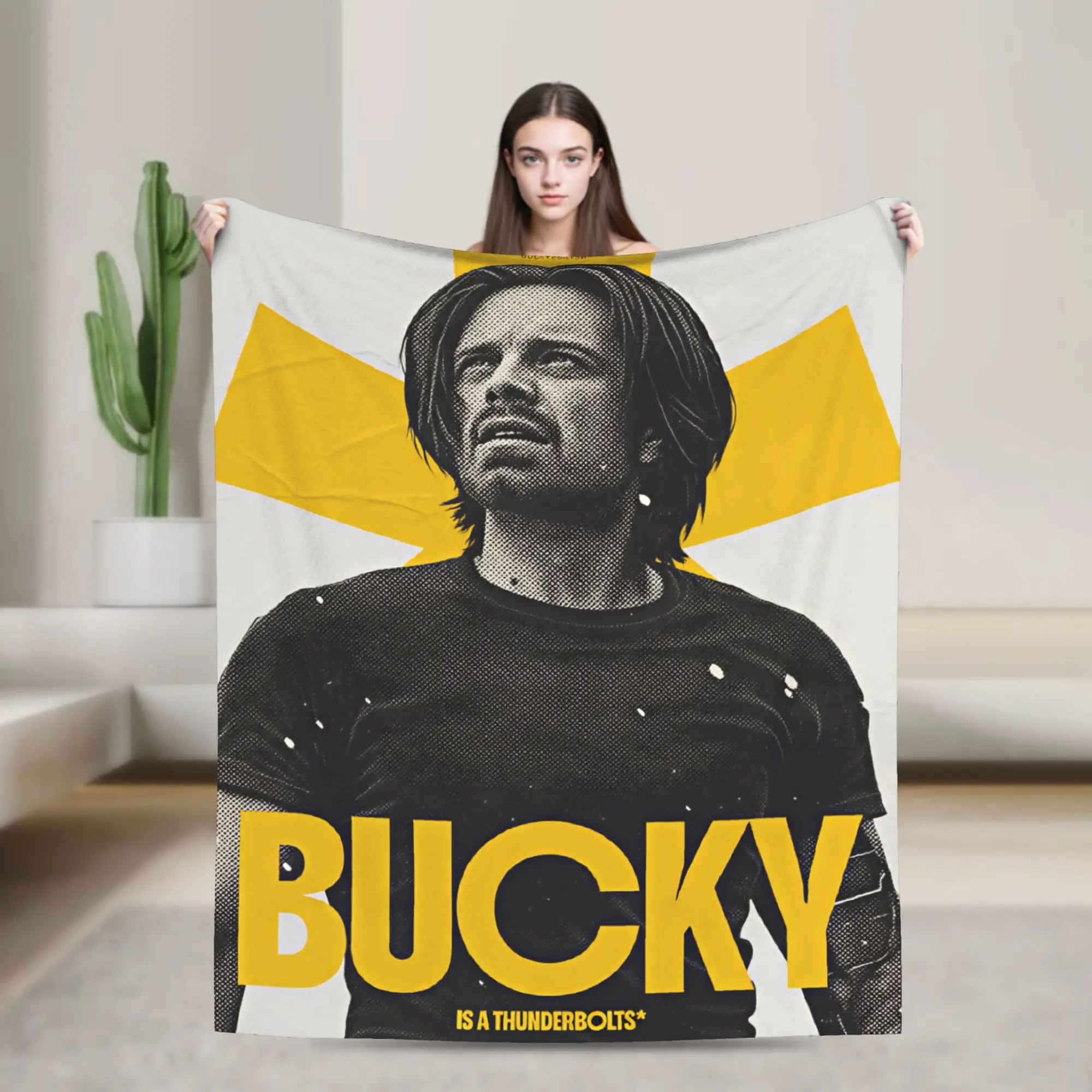 Bucky Barnes Winter Soldier Blanket  Super Soft Pattern Plush Throw Blanket For Bedroom Airplane Travel Bedspread Bed Cover