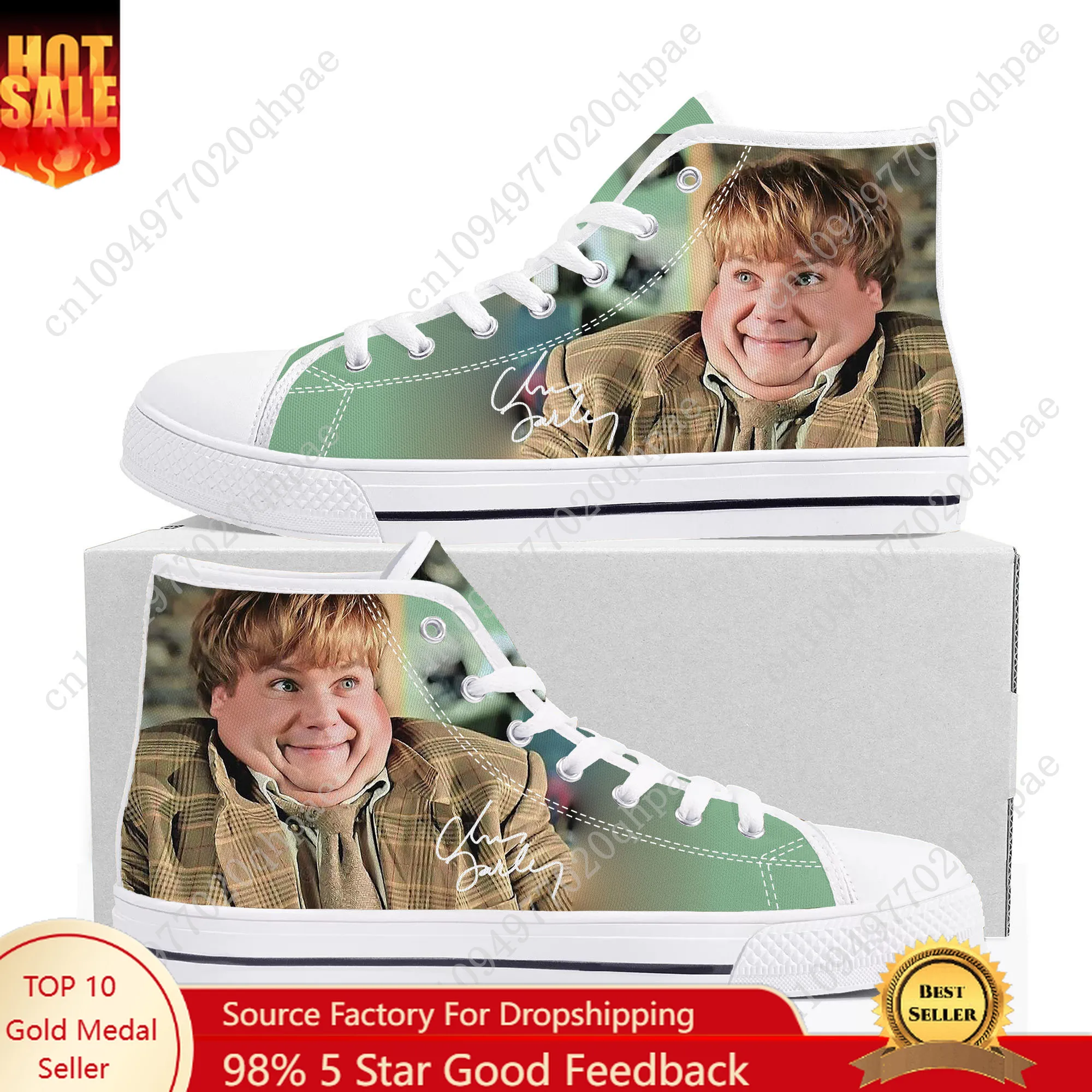 

Высокие кроссовки Chris Farley, мужские и женские подростковые парусиновые кроссовки высокого качества с 3D принтом, повседневная обувь для пар, индивидуальная обувь