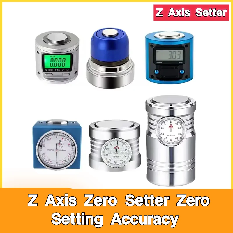 Z Axis Setter 50mm with Meter Photoelectric Tool  Z Axis Zero Setter Zero Setting Accuracy 0.001mm Gauge Digital Magnetic