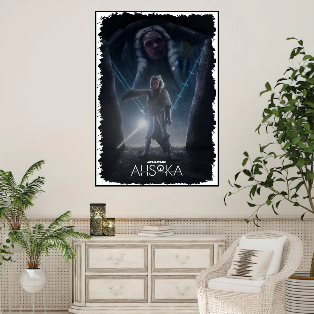 MINISO S-Star W-Wars A-Ahsoka Poster Home Prints Wall Painting Bedroom Living Room Decoration Office