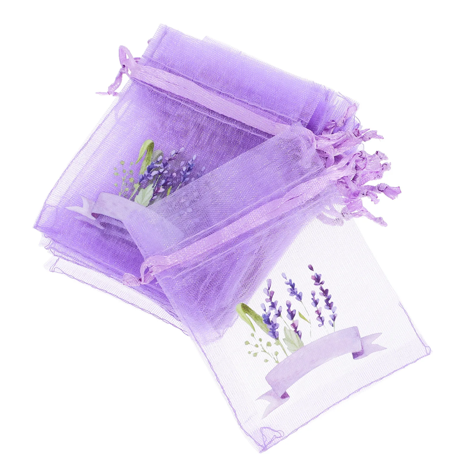

20Pcs Lavender Sachet Bags Breathable Drawstring Mesh Pouch Multi Purpose Storage Empty Sachets for Closet Car