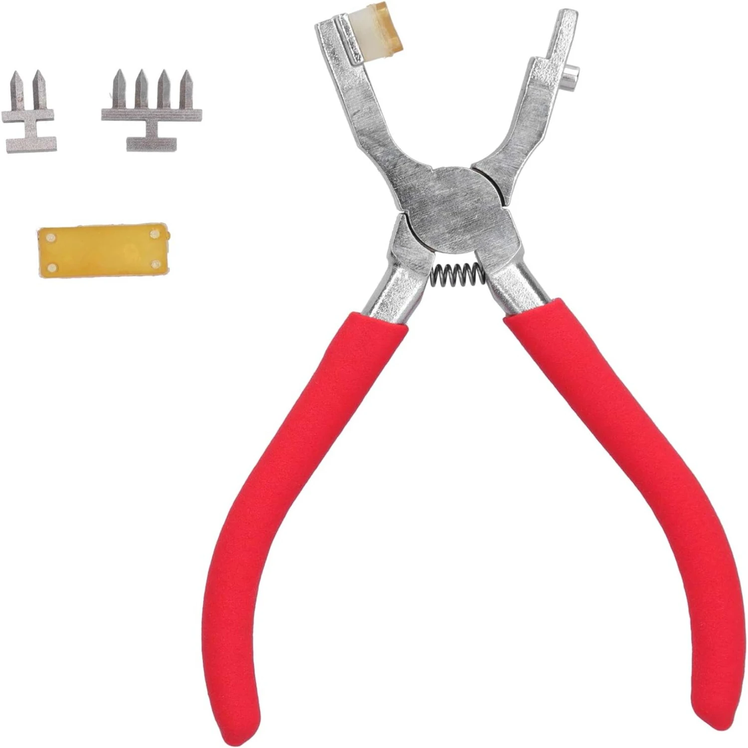 High-Quality Versatile Durable Rhombus Hole Puncher Pliers with Leather Handle - Perfect for Precision Work and DIY Projects - R