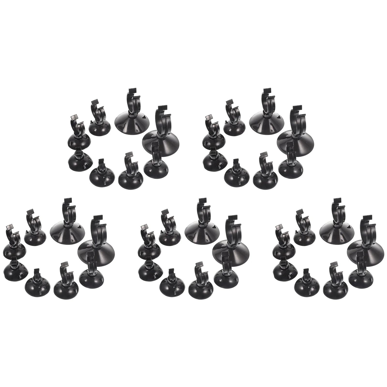 

40Pcs Fish Tank Suction Cup Holder Clear Silicone Hose Clamp for Aquarium Supplies Tubing Clips Firm Fixing Suction