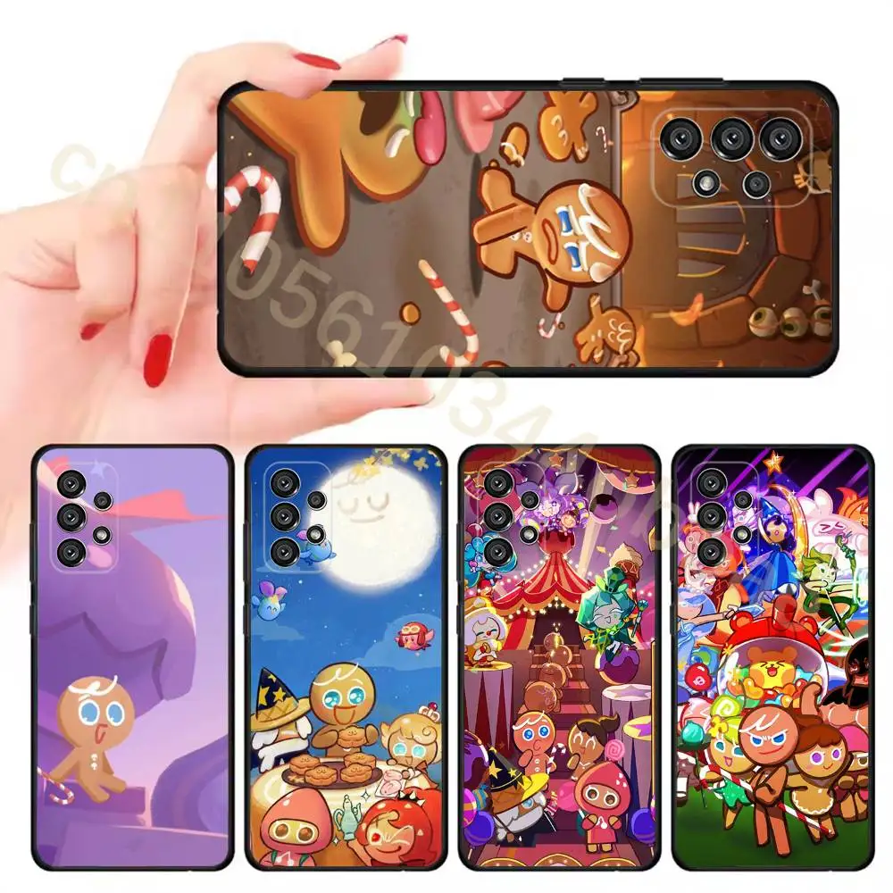 

C-Cookie Run K-KingdomS Phone Case For Samsung Galaxy A13,21s,22,31,32,52,53,71,80,A91 Soft Black Shell