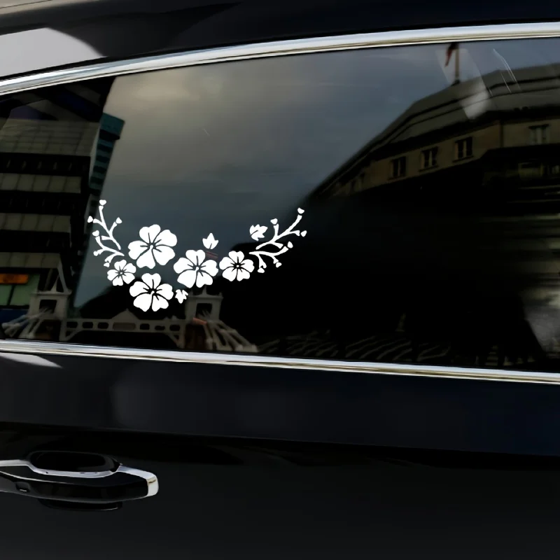 1Pc Cherry Blossom Branch Floral Matte Waterproof Vinyl Sticker Decal for Car Window Bumper Laptop Motorcycle Helmet Decor