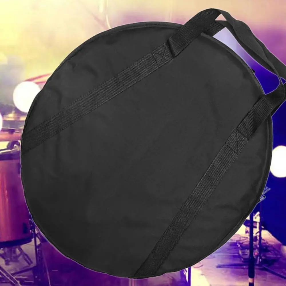 Thickned 600D Oxford Fabric Cymbal Bag Percussion Instruments Bag Black Storage Bag Carry Case Protector Holder Waterproof