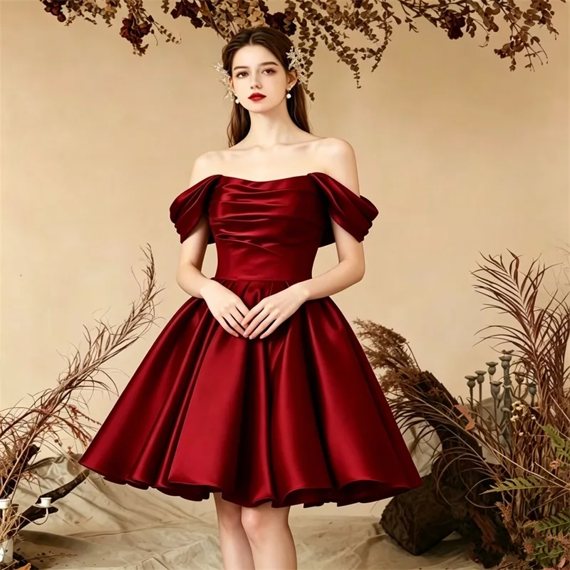 vestidos-de-fiesta-personalizados-para-mujer-de-saten-con-hombros-descubiertos-corte-en-a-cortos-plisados-sin-tirantes-con-bolsillos