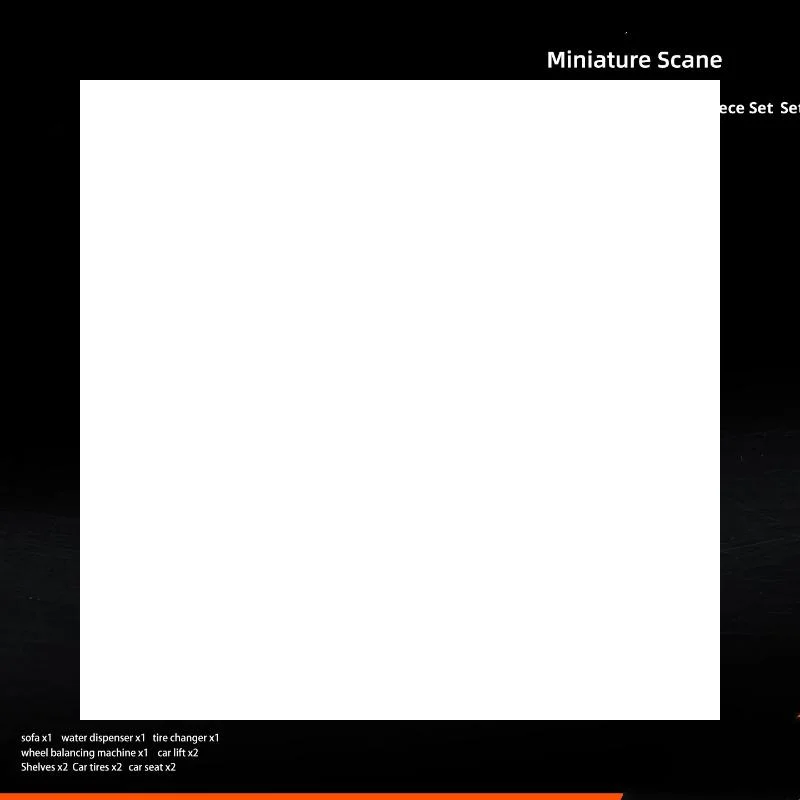 

12Pcs 1/64 Car Repair Tools Model Set Micro Garage Scene Display Props Accessories