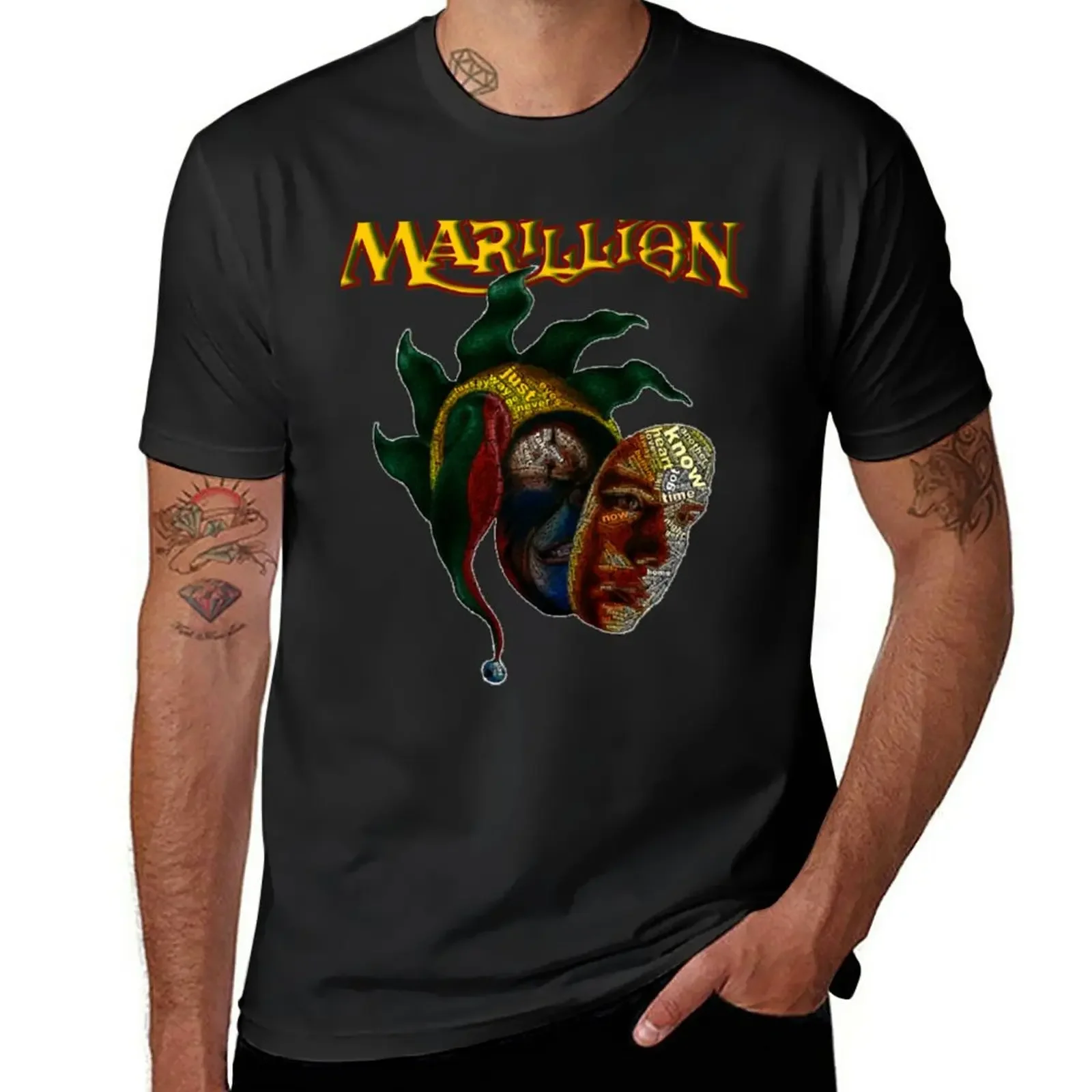 

T-Shirt MARILLION Market Square new in tops & tees shirt homme Heroes harajuku men's t-shirts ARTWORK Classic boys blank men