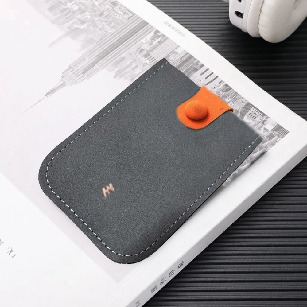 Portable PU Leather Business Card Bag Pull-out Type Korean Style Card Holders Clutch Clutch Bag Card Pocket Short Wallet Women