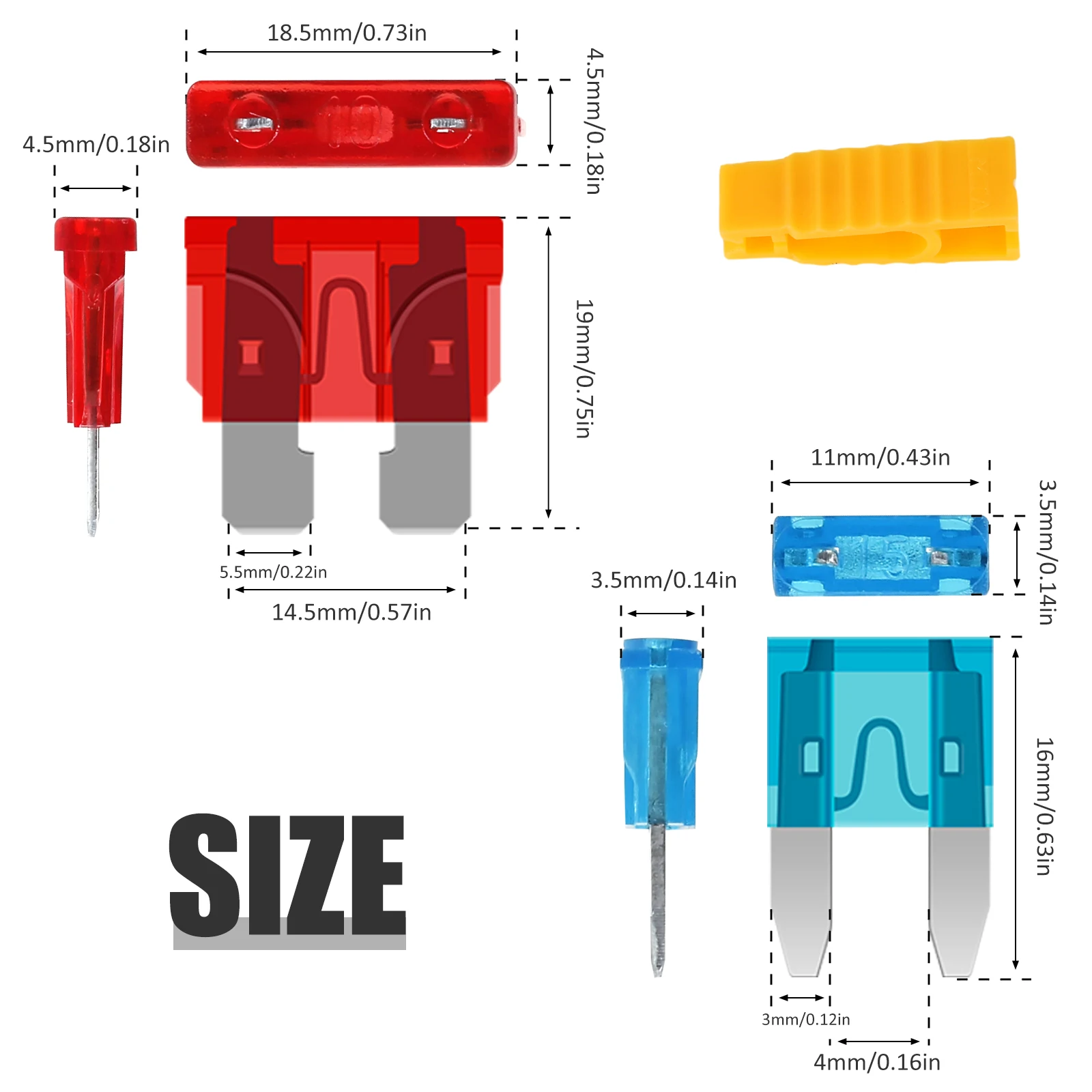 140Pcs Car Blade Fuse Kit Professional Automotive Fuse Assortment Kit Standard and Mini Fuse Set 5A/7.5A/10A/15A/20A/25A/30A for