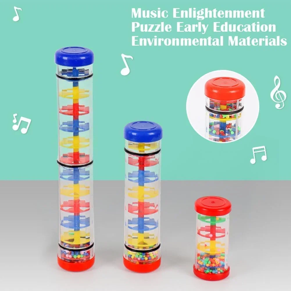 Montessori Baby Rain Stick giocattolo musicale sonagli per bambini giocattolo educativo precoce strumento musicale giocattoli sensoriali per bambini regalo per bambini