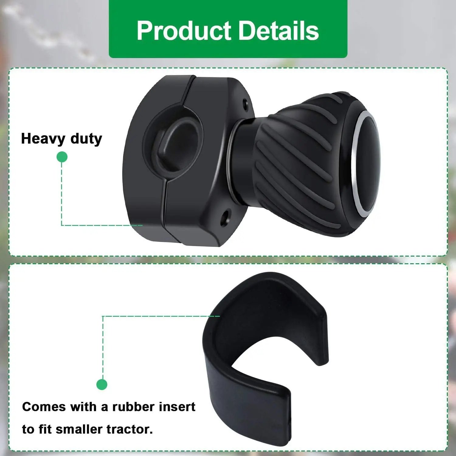 Tractor Steering Wheel Knob  for Kubota Jo-hn Dee-re Tractors,Cars,Trucks,Mowers,Universal Spinner Knob Steering Wheel Ball Knob