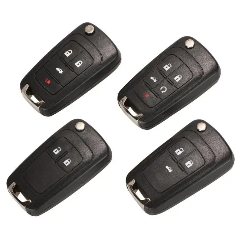 Styles Folding Car Key Shell Scratches Resistant Upgrades Auto Key Fob Housing Easy Carry Case for Round Badge Key Fob