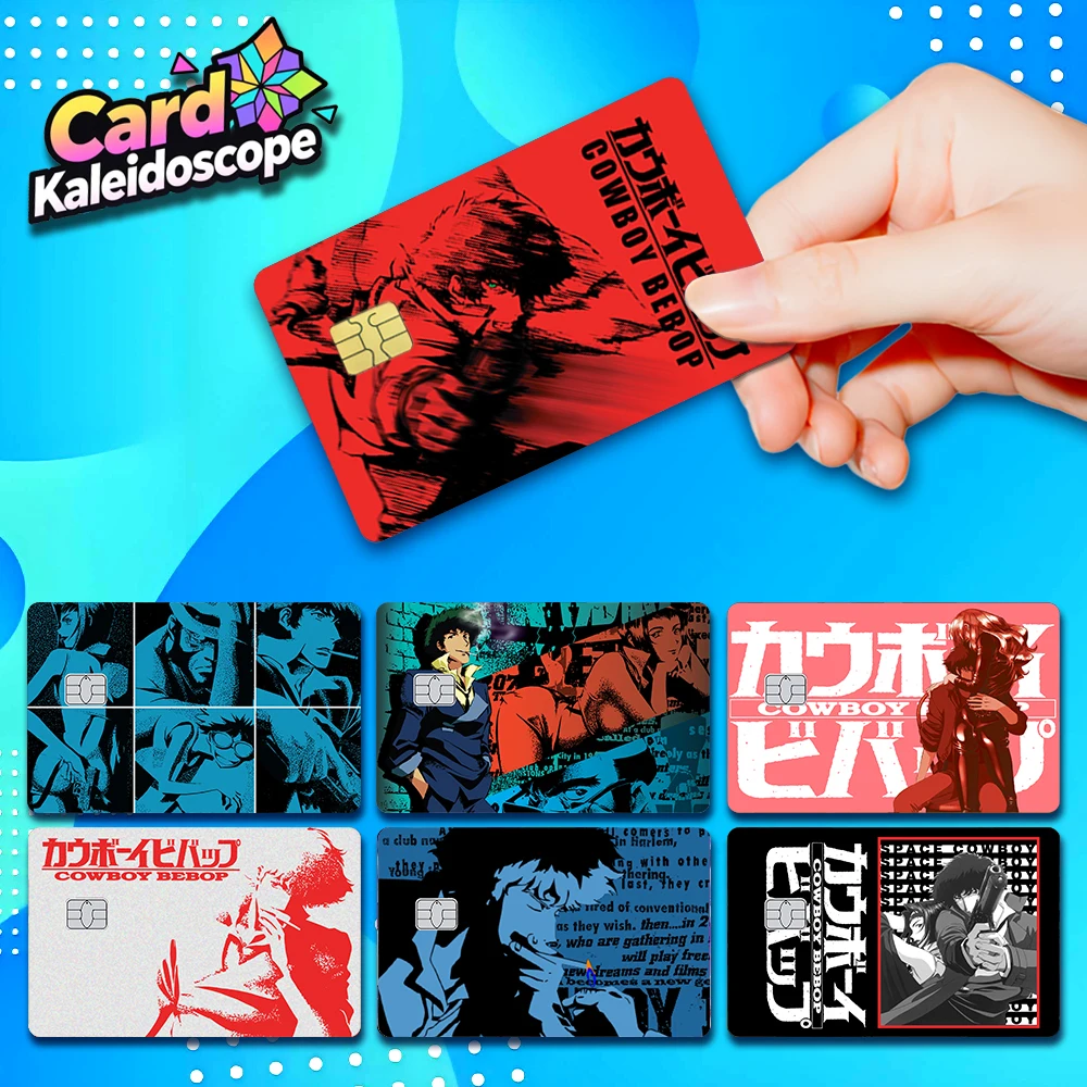 

Anime Cowboy Bebop Credit Card Skin Sticker for VISA JCB Mastercard and Other Bank IC Card Protection Decoration Y2K