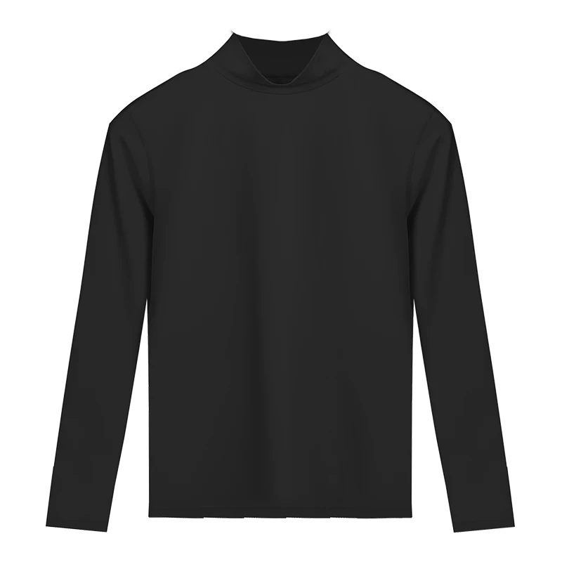 1 шт., осеннее платье женское, осенне-зимнее, женское, с высоким воротником, внутренняя одежда, топ, одинарный тонкий хлопковый свитер, теплое нижнее белье, женское