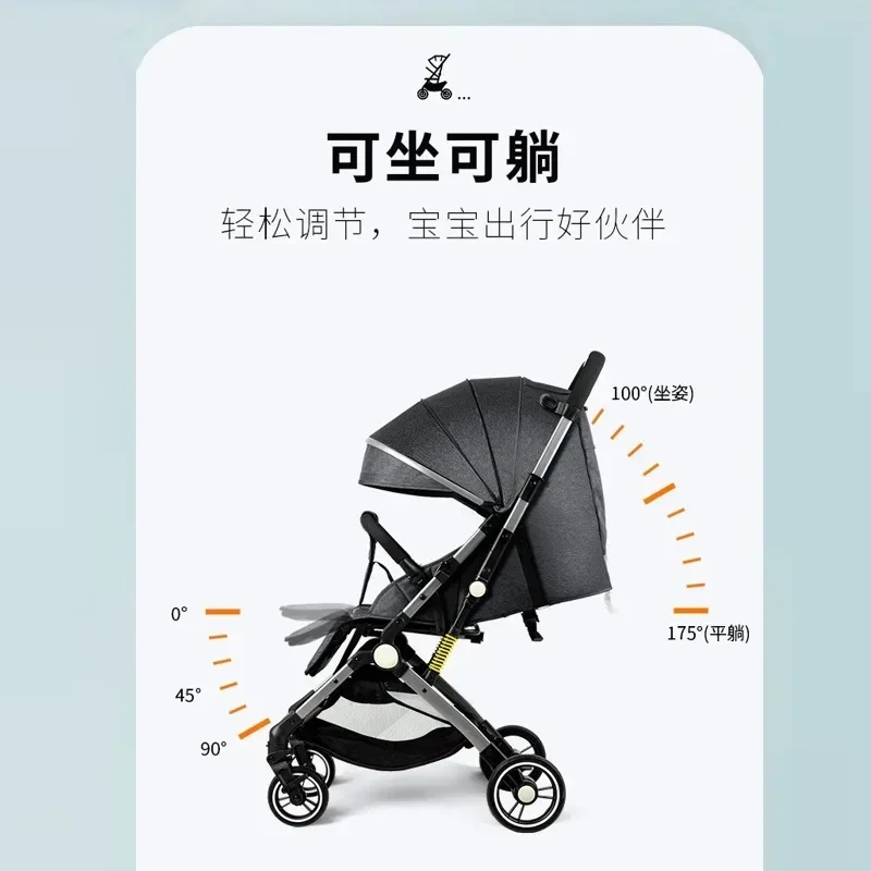 2024The High Landscape Is Light and Can Be Folded with One Button To Close The Car and Walk The Baby To Lie Down and Push Cart.