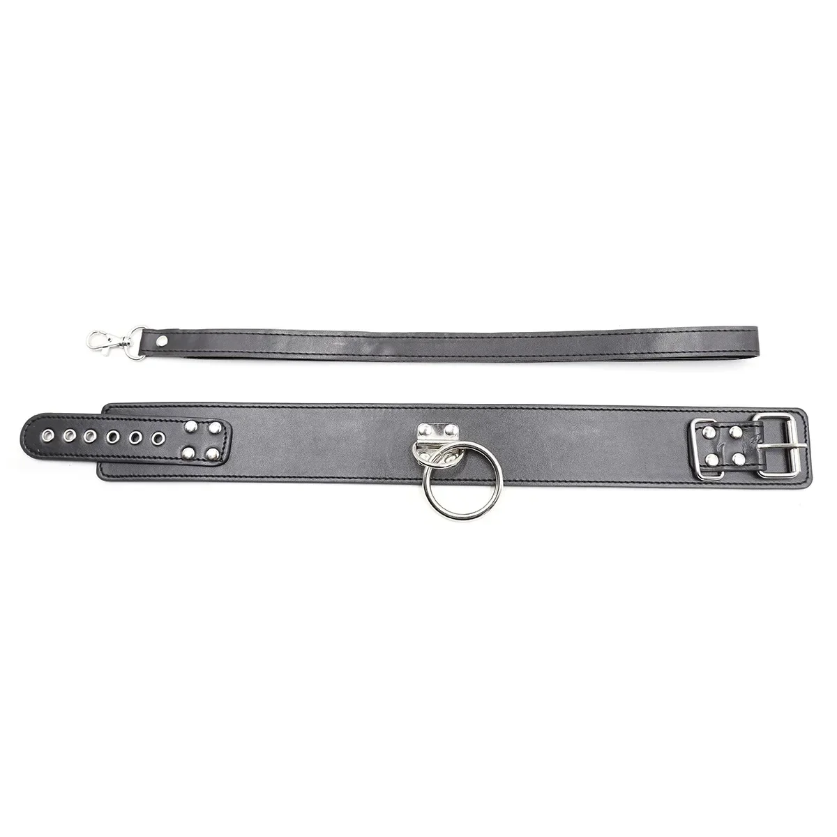 تسخير للنساء الرجال الرقيق المدرب فيمدوم الوثن SM أدوات طوق جلد طبيعي Bdsm عبودية الجنس طوق مع المقود الرقبة كم #3