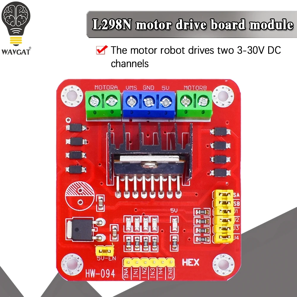 L298N DC Motor Driver Module Stepper Motor Dual H Bridge Max 20W 2A / Bridge For Arduino
