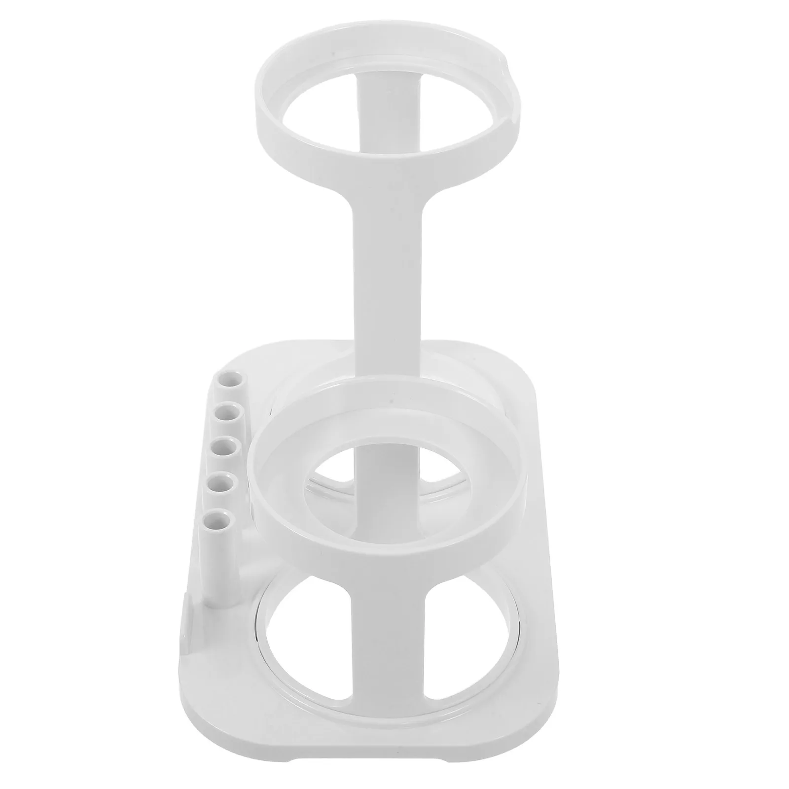 

Water Flosser Holder 7.07X5.03X4.13In White Space-Saving Countertop Organizer For Bathroom Shower Mount Oral Irrigator Storage