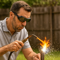 Solar Powered Automatic Dimming Welding Glasses Anti-glare Anti-Scratch Welder Glasses Eye Protection with Headband