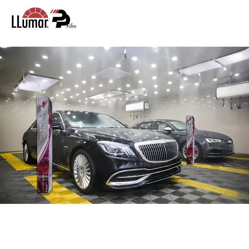 

50 футов x 60 дюймов, 6,5 мил, LLumar, прозрачная защитная пленка для краски, ТПУ, PPF, глянцевая, самовосстанавливающаяся, гидрофобная, против пожелтения автомобиля