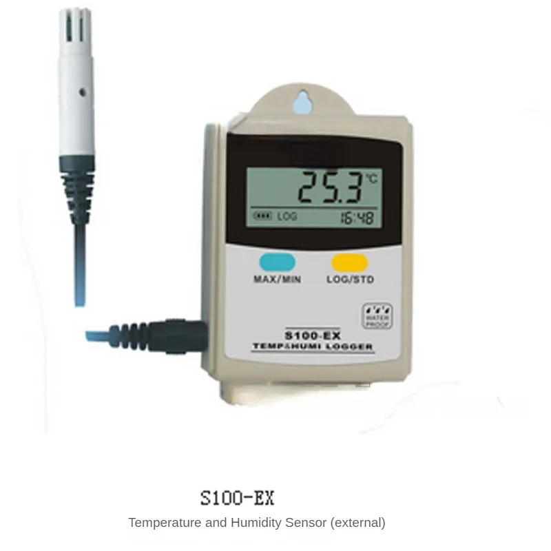 

S100-TH temperature and humidity recorder, pharmaceutical warehouse, industrial storage monitoring, high-precision alarm device