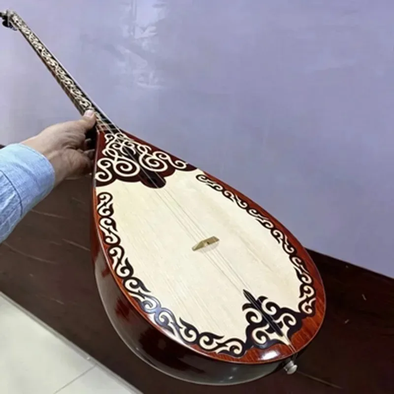 100CM Handmade Dombra Wooden Xinjiang Uyghur Dombra Professional Adults Performance Dombyra Ethic Plucked Musical Instrument