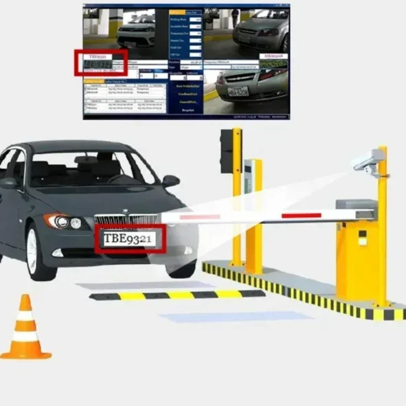 Parcheggio per traffico stradale autostradale Dispenser di carte RFID Biglietto Quiosco di pagamento Sistema di parcheggio per cancello barriera con braccio per telecamera LPR