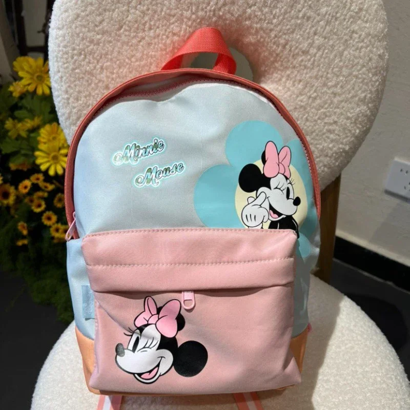 Zaino per asilo Disney 2025 Borsa da scuola leggera a doppia spalla per ragazze con simpatico cartone animato Minnie