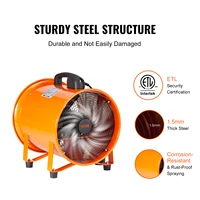 Ventilateur d'extraction SucceBuy 8 pouces, ventilateur de ventilation industriel avec tuyau de ventilation en PVC de 10 m/5 m, souffleur portable de 145 W pour la maison 3
