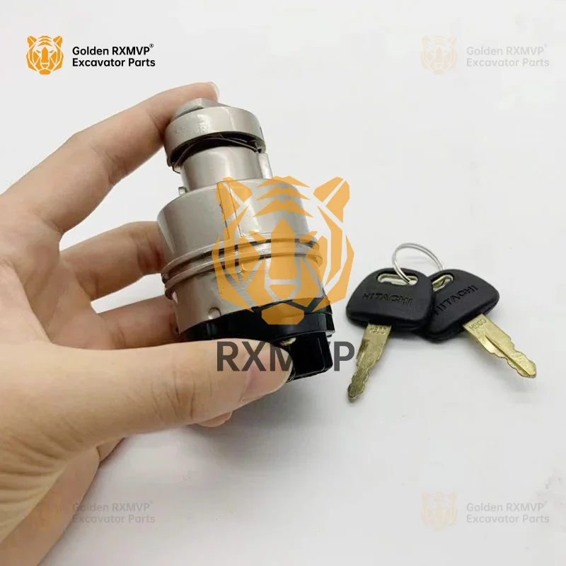 Excavator Accessories  For Hitachi Excavator Electric Lock Zax60 70 120 200 240 360-3/-5a Excavator Ignition Switch